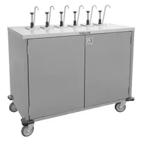product of Lakeside 70201 EZ Serve Mobile Condiment Cart w/ 8 Flat Top Pumps, 4 Product Dispensers