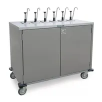 product of Lakeside 70271 EZ Serve Mobile Condiment Cart w/ 12 Flat Top Pumps, 3 Product Dispensers
