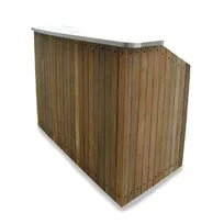 product of Lakeside 76510 Chalet 50 lb. Ice Bin (2) 7-Bottle Speed Rail-60" Portable Bar