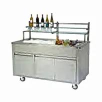 product of Lakeside 79863 60" Wilson Portable Back Bar with Stainless Steel Interior and Exterior