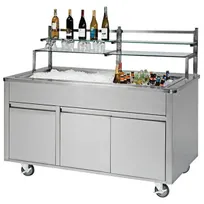 product of Lakeside 79864 72" Wilson Portable Back Bar with Stainless Steel Interior and Exterior