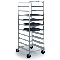 product of Lakeside 8582 9 Tray Capacity Full Height Aluminum Oval Tray Cart w/ 6" Bottom Load Slides