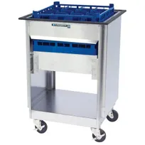 product of Lakeside 997 Stainless Steel Mobile Cup & Glass Rack Dispenser w/ Open Base