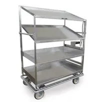 product of Lakeside B596 Soiled Dish Breakdown Cart w/ 2 Flat Shelves, 2 Angled Shelves