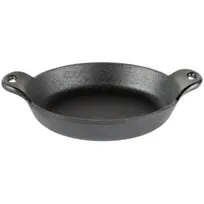 product of Lodge HMSRD Mini Server, 14 Oz, 6-3/8" Dia x 1-5/8" H, Cast Iron, Heat-Treated, Induction, Oven Safe