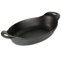 product of Lodge HOSD 36oz Oval Cast Iron Server, 12-9/16" L x 6-15/16" W, Induction Ready, Dishwasher Safe