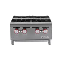 product of Magic Chef MCCHP24A 24" Countertop Gas Hotplate with (4) Burners, Center Shelf, 120.000 BTU