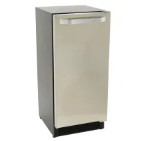 product of Maxx Ice MIM25C - 15" Ice Maker, 50 lb/24h Crescent Cubes, 50 lb Stainless Bin, Reversible Door