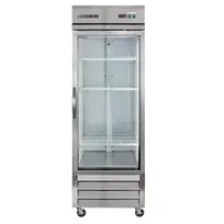 product of Maxx Cold MXCR-23GDHC 29" 1-Section Reach-In Refrigerator w/ Glass Door, Bottom Mounted, Stainless Steel, 23 cu. ft.