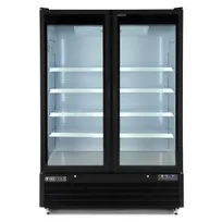 product of Maxx Cold MXGDM-50FBHC - 54" Glass Door Freezer, Black, 50 cu ft, 1-1/4 HP, Lockable Doors
