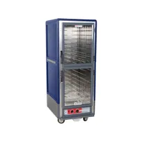product of Metro C539-HDC-4-BU Full Height 1-Door Heated Holding Cabinet, Dutch Clear Door, 17 Pan Capacity, Aluminum, Blue Insulation, 120V/2000W