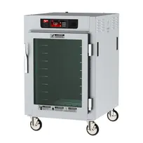 product of Metro C585L-SFC-UPFS "Half Height" 2-Door Heated Holding Cabinet, 8x18"x26" or 16x12"x20" Pan Capacity, Stainless Steel