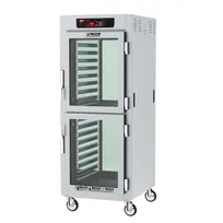 product of Metro C589-SDC-LPDC Full Height 4-Door Clear Glass Heated Holding Cabinet, 34-Pan Capacity, 304 Stainless Steel, 2000W, 120V