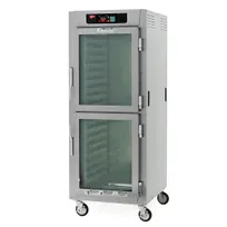 product of Metro C589-SDC-LPDS Full Height 4-Door Heated Holding Cabinet, Dutch Glass & Solid Doors, 2000W, 304 Stainless Steel