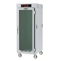 product of Metro C589-SFC-UPFS Full Height 2-Door Heated Holding Cabinet, Clear & Solid Door, 2000W, 18-34 Pan Capacity