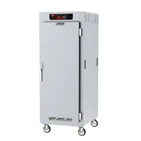 product of Metro C589-SFS-LPFC Full Height 2-Door Solid & Glass Heated Holding Cabinet, 35-Pan Capacity, Stainless Steel
