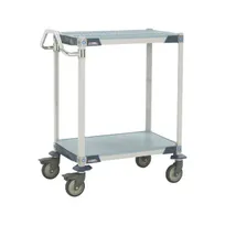 product of Metro MXUC1830G-25 MetroMax® i Polymer 2-Shelf Utility / Bus Cart - 24" x 36" x 40"