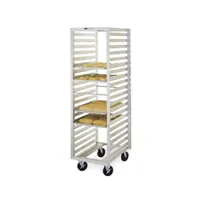 product of Metro RF13NA37 36 Pan Aluminum Roll-In Refrigerator Pan Rack with Gray Corner Bumper