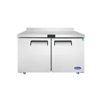 product of Atosa USA MGF8409GR 48" 2-Section Worktop Refrigerator with Backsplash, 2 Doors, 13.4 cu. ft.