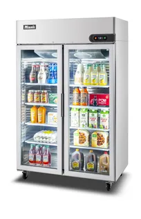 product of Migali C-2RG-HC 51.7" 2-Glass Door Reach-In Refrigerator, 43.2 cu. ft., Top Mounted