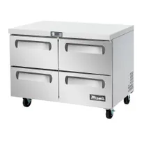 product of Migali C-U48R-D-HC 48" 2-Section Worktop Refrigerator w/ 4 Drawers, 12 cu. ft.