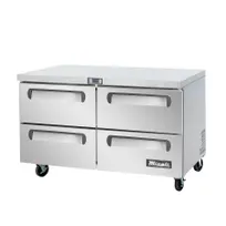product of Migali C-U60R-D-HC 60" 2-Section Worktop Refrigerator w/ 4 Drawers, 17.9 cu. ft.