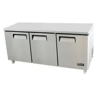 product of Migali C-U72R-HC 72" 3-Door Undercounter Refrigerator, Stainless Steel, 24.5 cu. ft.