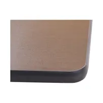 product of MKLD AKRTR42 42" Round Laminate Table Top, 1-1/4" Thick, Reversible, Black T-Mold Edge
