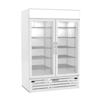 product of Beverage Air MMRF49HC-1-A-WW 52" Glass Door Merchandiser, 21 cu ft Fridge & Freezer, White, LED Light