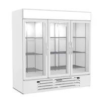 product of Beverage Air MMRF72HC-1-B-WW 75" 3 Glass Door Dual Temp Merchandiser in White, 19.62 / 44.85 cu. ft.