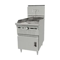 product of Montague Company 24-18 Gas Wok Range w/ (1) Burner (Bowl), 24" Cabinet Base, 18" Wok Ring, Manual Knobs, 80.000 BTU