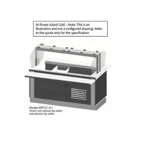 product of Multiteria MPCC-5-I 80" M-Power Cold Food Serving Counter/Island, (5) Pan