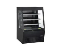 product of Kool-It KOM-36XBK 36" Self-Serve Vertical Open Air Merchandiser in Black, 3 Shelves, 14 cu. ft.