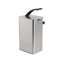 product of Nemco 10971 Condiment Pump, 6-3/4"W x 13-1/4"D x 20"H, Stainless, 1-Gallon Jar, Adjustable, NSF