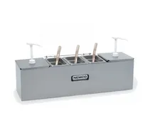 product of Nemco 88100-CB-2 Roll-A-Grill Station, Ct, 25.75"W x 8"D, SS, 2H Pump, 2 x 3-qt & 3 x 1.1-qt Pans