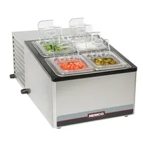 product of Nemco 9010 17" Cold Condiment Station, 4 Pan Capacity