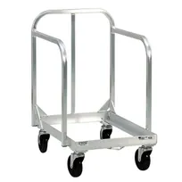 product of New Age 1193 Single Stack Sheet Pan Dolly with Sides & Handle, 21x28.5, 900 lbs, Aluminum, 5 Swivel Casters, NSF