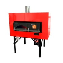 product of New York Brick Ovens 125 GW Inferno Series Wood/Gas Revolving Combo Oven, 49" Diameter