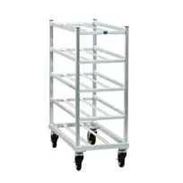 product of New Age 1354 Aluminum Universal Platter Rack w/ 5 Shelf Capacity