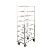 product of New Age 1355 Aluminum Universal Platter Rack w/ 8 Shelf Capacity