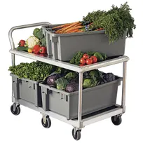 product of New Age Heavy Duty Aluminum Wet Produce Cart w/ 1000 lbs. Capacity - 1410