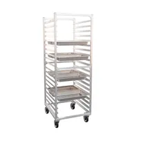 product of New Age 1509 40 Pan Side Load Full Height Aluminum Steam Table Pan Rack 