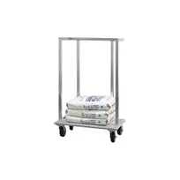 product of New Age 98718 Aluminum Flour Sack Dolly, 38"W x 57-3/8"H, 1000 lbs, Solid Base, 4 Casters