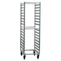 product of New Age NS648 Mobile End Load Aluminum 16 Pan Poly Box Rack for 18" x 26"