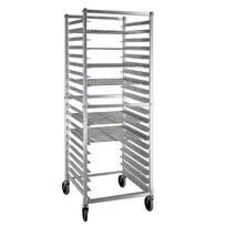 product of New Age NS947KD 20 Screen End Load Full Height Mobile Donut Screen Rack