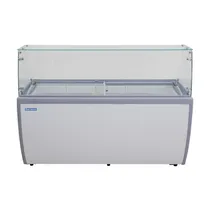 product of Norpole NPDC49W 60" Dipping Cabinet, 13.1 Cu Ft Capacity, Stainless Steel Door, Hinged Flip Top