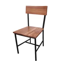 product of Oak Street CM-W702-BLK Indoor Timber Series Side Chair with Wood Back and Seat,Timber Finish