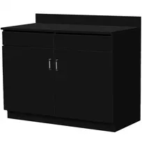 product of Oak Street M8220 Waitress Station, 48"W x 24.5"D x 39.5"H, Cabinet Style, Plastic Laminate Finish, 4" Backsplash, 2 Drawers, 2 Doors, 2 Adjustable Shelves
