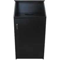 product of Oak Street M8510 Decorative Trash Can, 25 gal, 8" Round Opening, Plastic Laminate, Color Custom