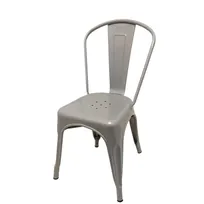 product of Oak Street OD-CM-0001-SLV Smokestack Stacking Dining Chair, Indoor/Outdoor